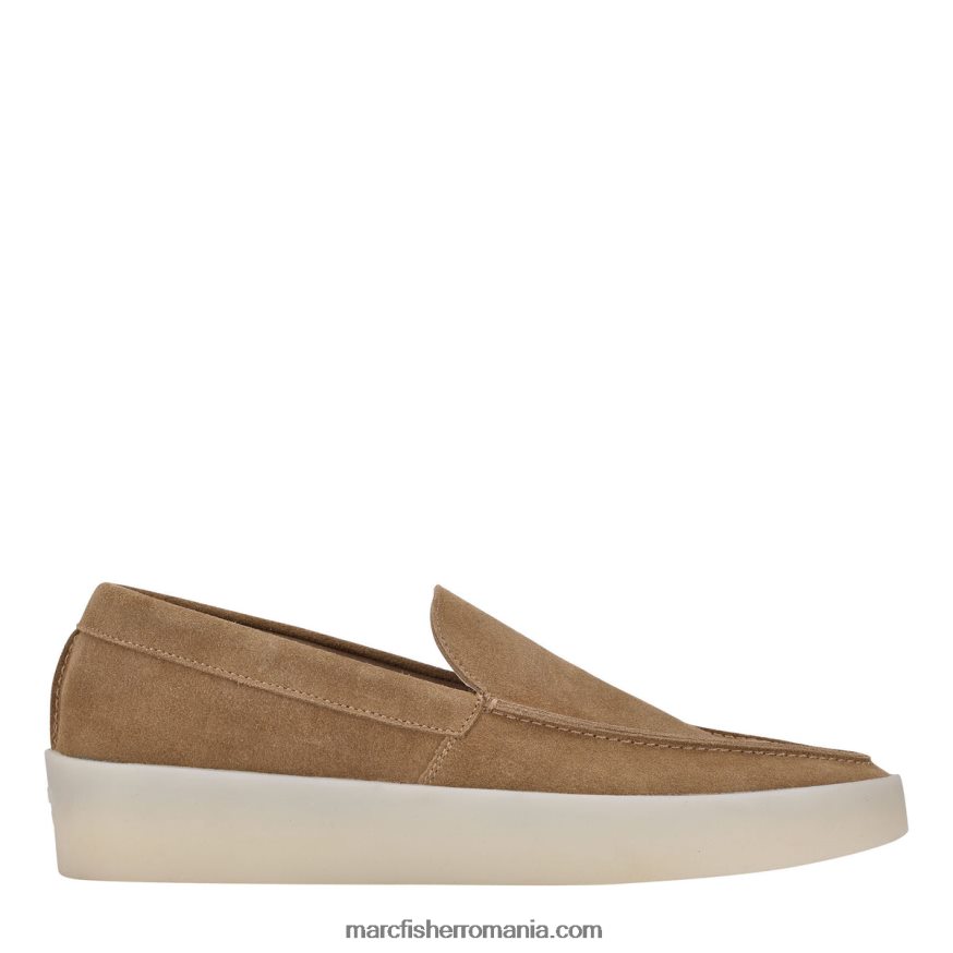 bărbați Marc Fisher mocasnic connor 4P26XF728 piele intoarsa taupe