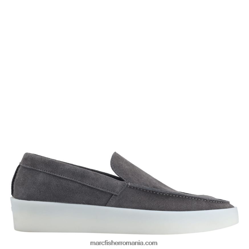 bărbați Marc Fisher mocasnic connor 4P26XF730 piele intoarsa gri inchis