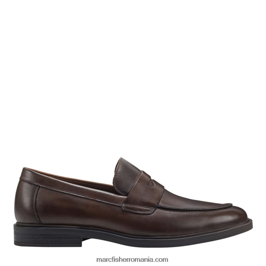 bărbați Marc Fisher rochie damitri loafer 4P26XF732 piele maro închis