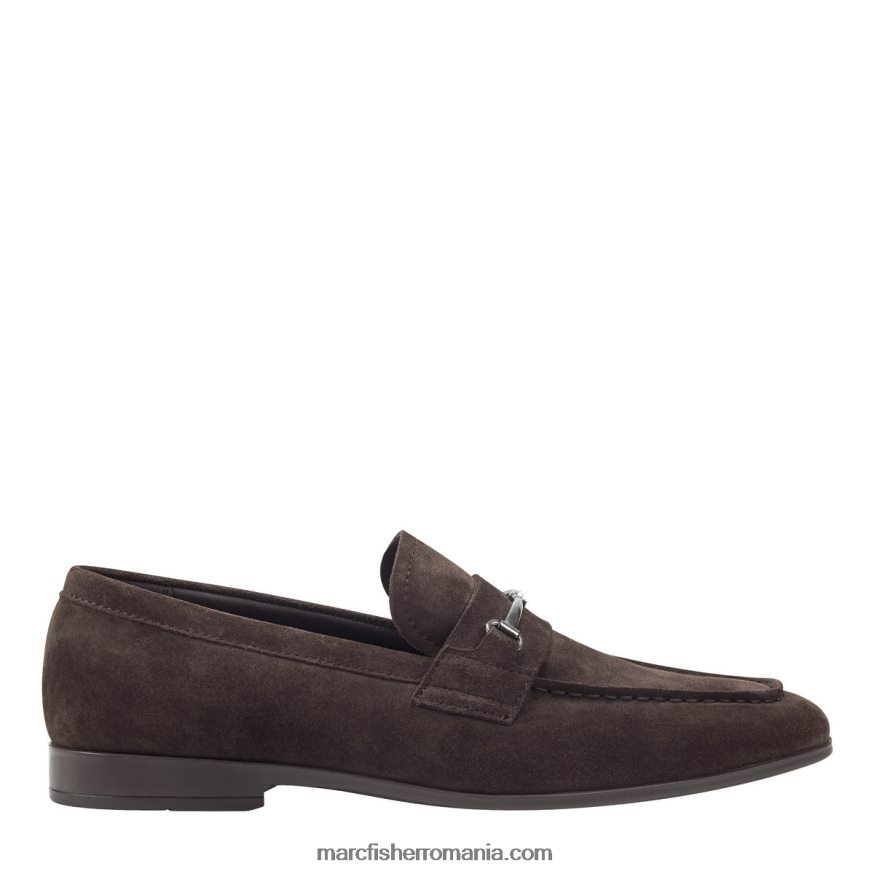 bărbați Marc Fisher rochie norris loafer 4P26XF724 piele intoarsa maro inchis
