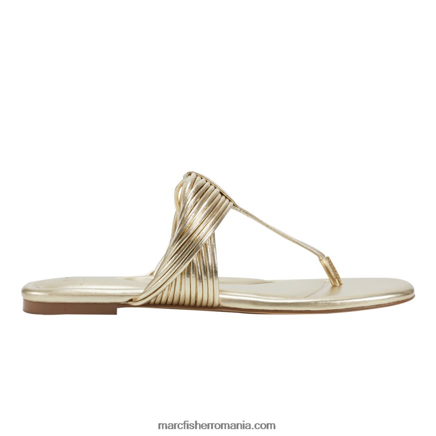 femei Marc Fisher sandală plată tanya 4P26XF284 aur