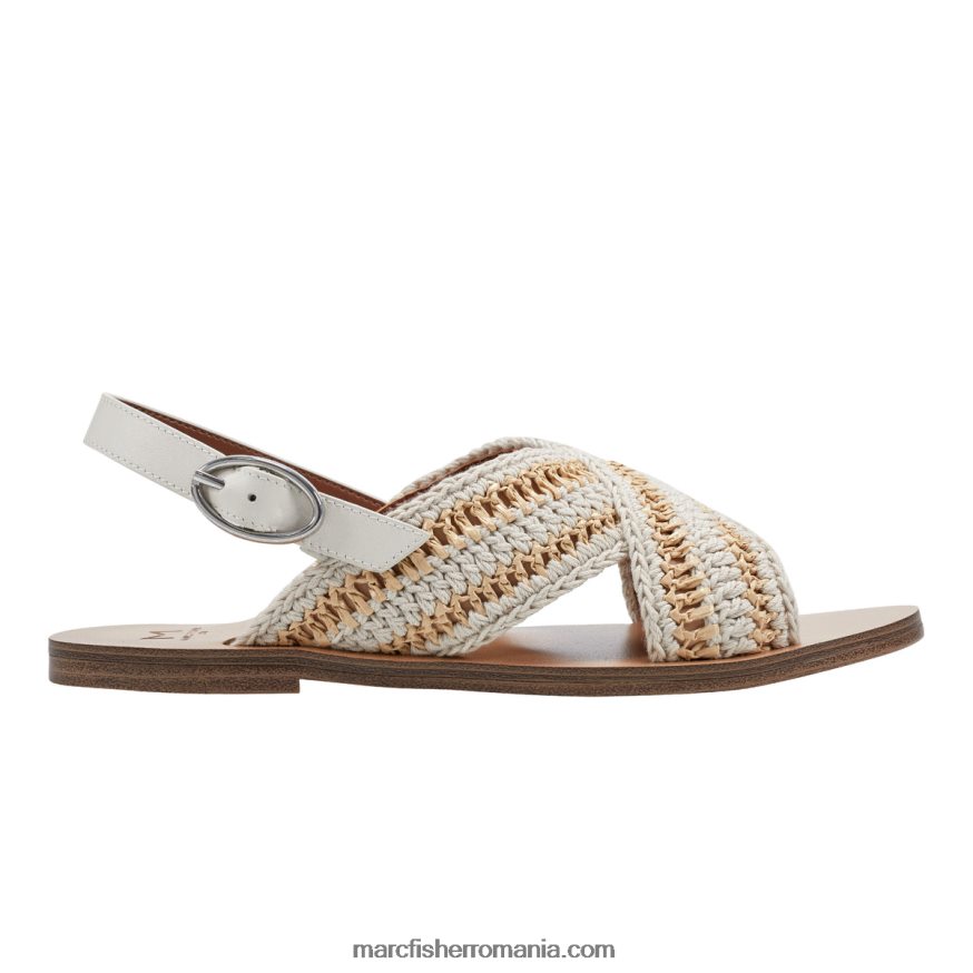 femei Marc Fisher sandale plate lonnie slingback 4P26XF289 fildeş