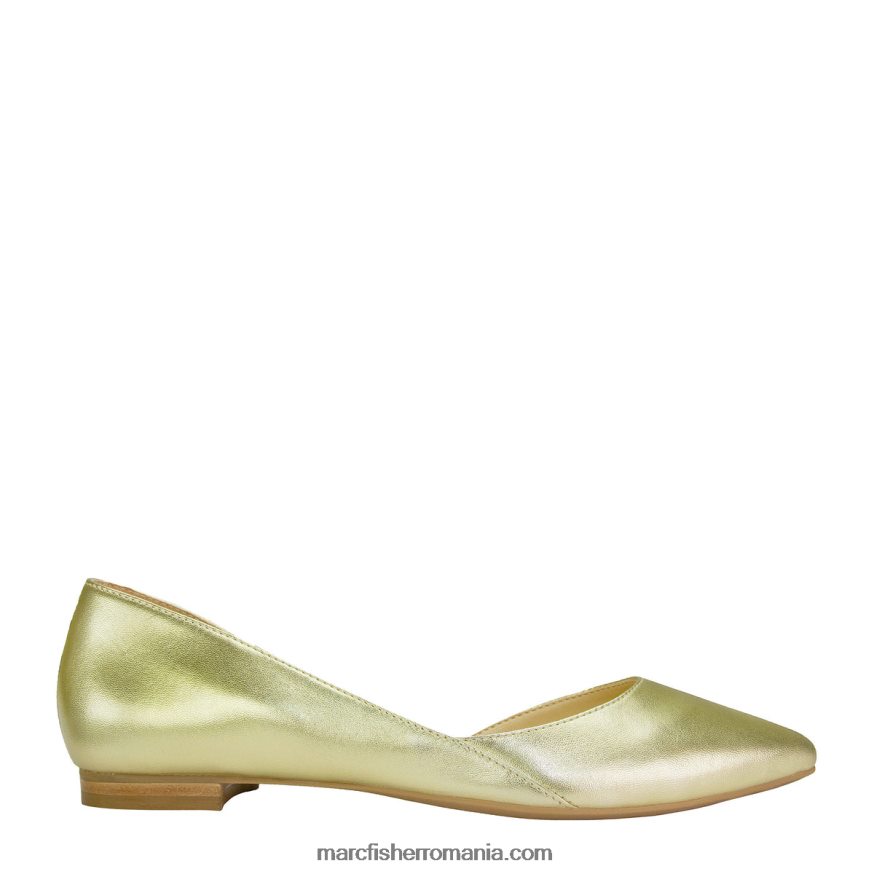 femei Marc Fisher sunny d'orsay flat 4P26XF318 piele aurie