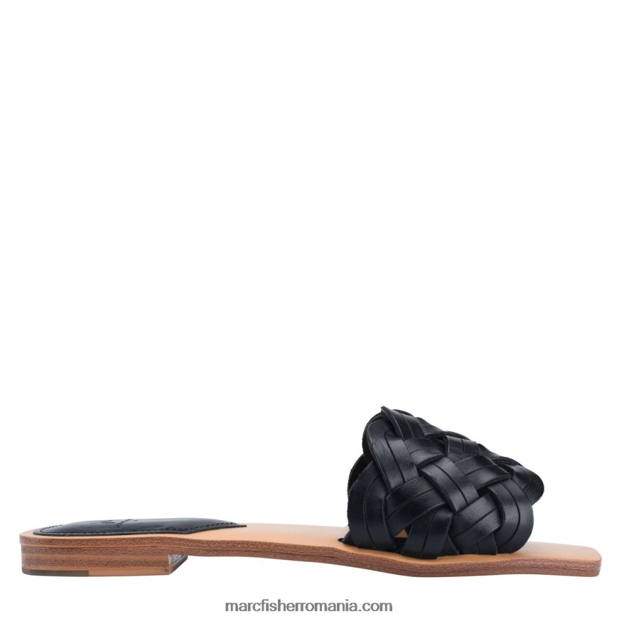 femei Marc Fisher tobogan plat rebecca 4P26XF322 piele neagra
