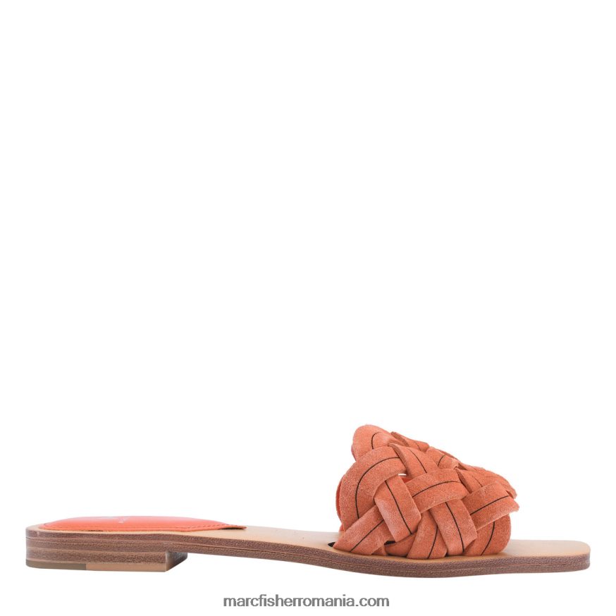femei Marc Fisher tobogan plat rebecca 4P26XF323 piele intoarsa rosie