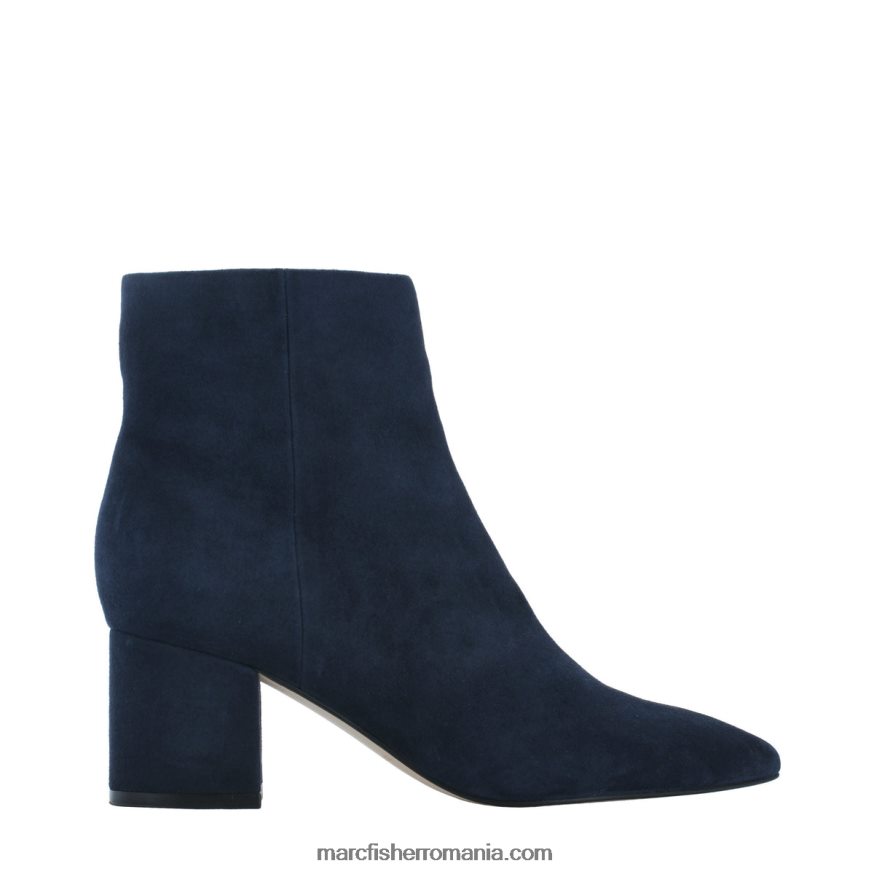femei Marc Fisher jarli botine ascuțite 4P26XF186 piele intoarsa bleumarin