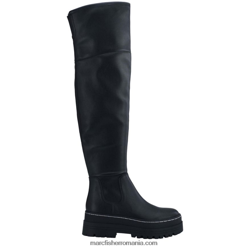 femei Marc Fisher cizme peste genunchi philly 4P26XF149 piele neagra
