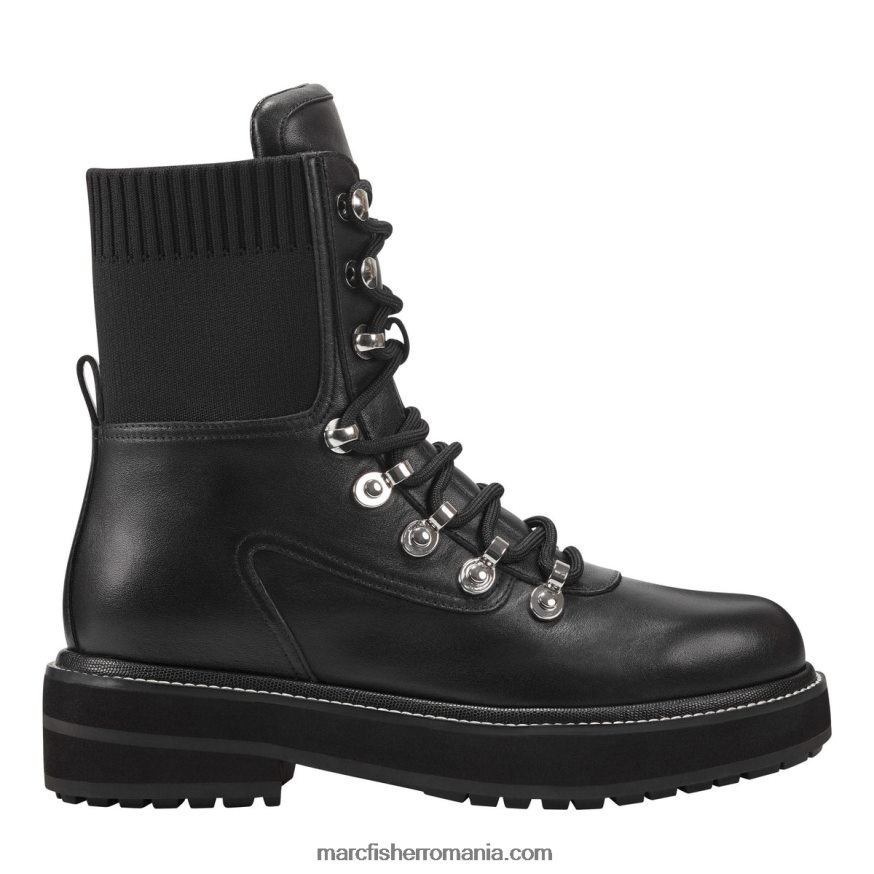 femei Marc Fisher papuc cu șireturi elwa 4P26XF24 piele neagra multi
