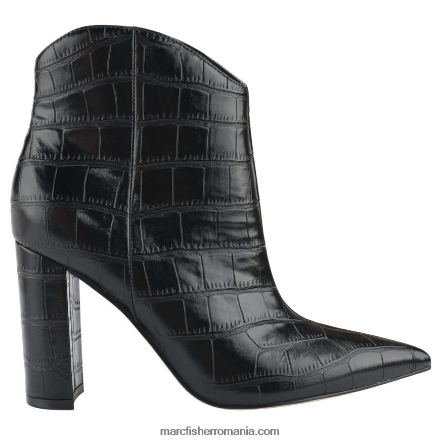 femei Marc Fisher papuc vestic cu toc lezari 4P26XF57 croco negru