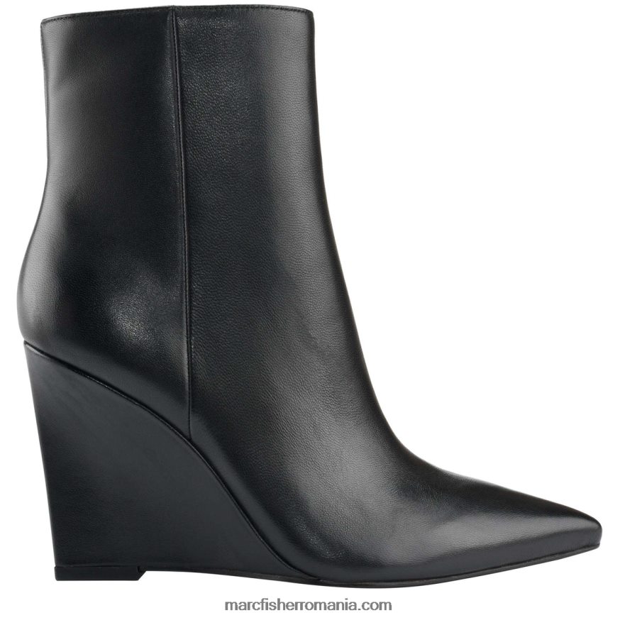 femei Marc Fisher papuci Dayna Wedge 4P26XF81 piele neagra