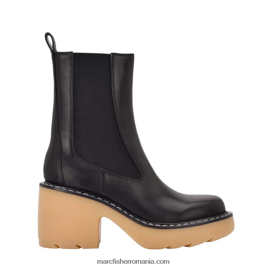 femei Marc Fisher papuci cu talpă fredy lug 4P26XF49 piele neagra/naturala