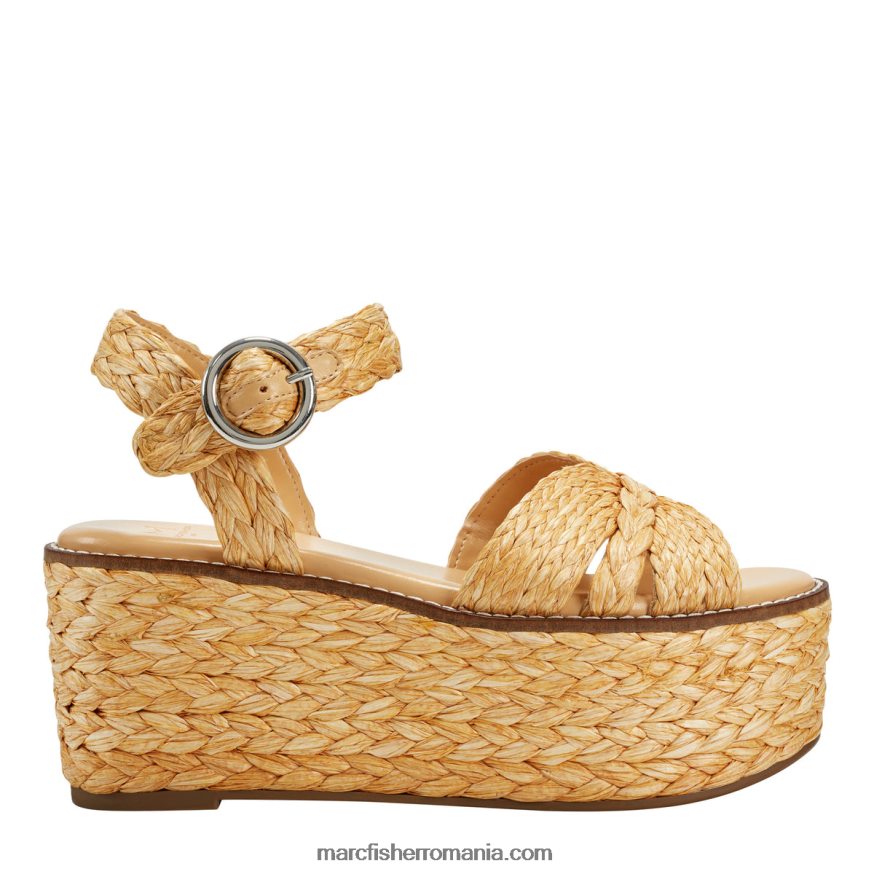 femei Marc Fisher sandală espadrile naydine cu curele la gleznă 4P26XF241 portocale