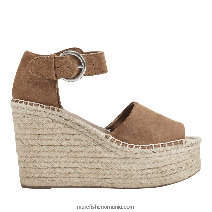 femei Marc Fisher sandale cu pană alida espadrile 4P26XF189 natural