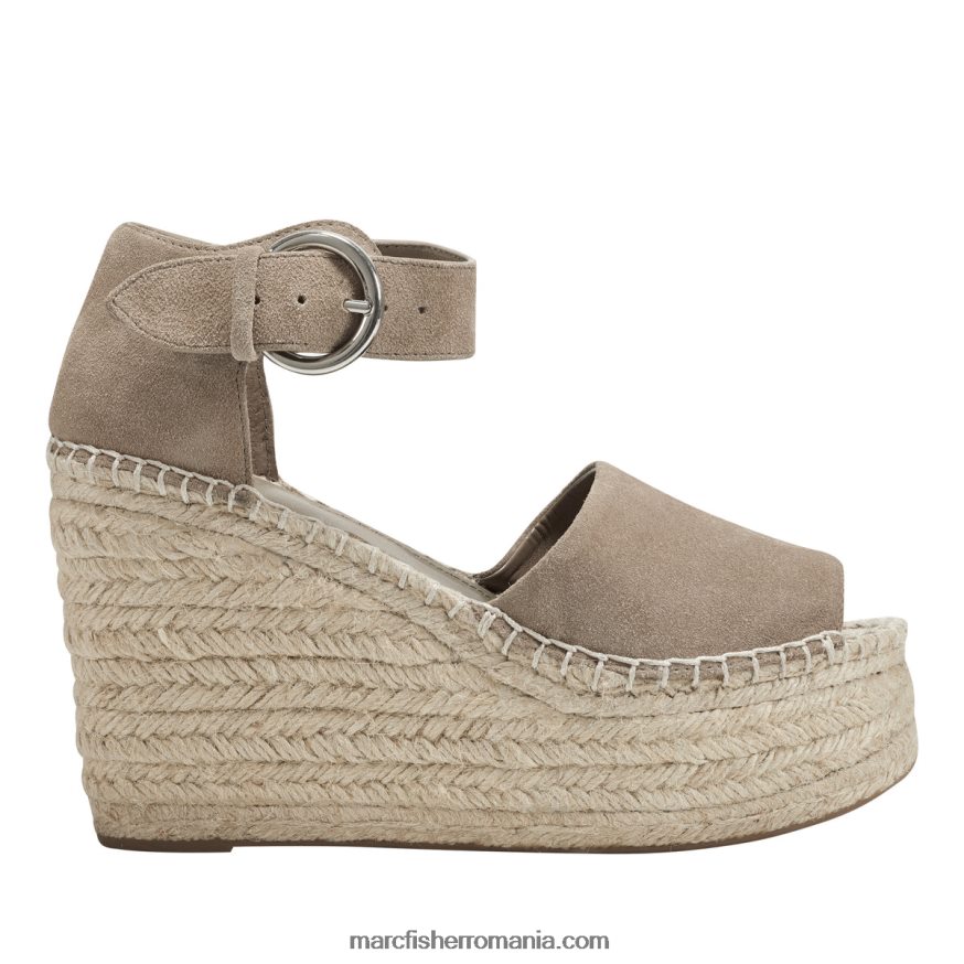 femei Marc Fisher sandale cu pană alida espadrile 4P26XF190 natural