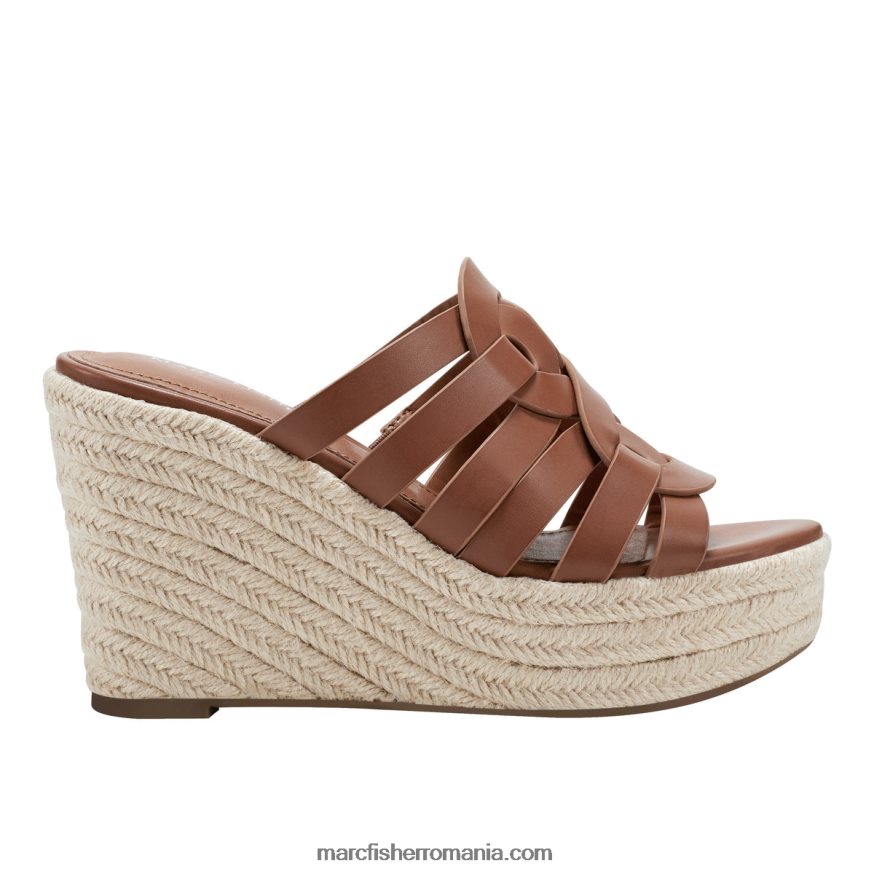femei Marc Fisher sandale cu pană cazzie espadrile 4P26XF227 întuneric natural