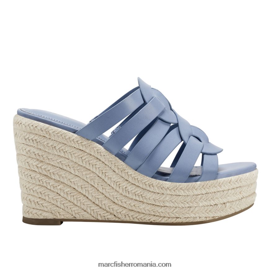 femei Marc Fisher sandale cu pană cazzie espadrile 4P26XF259 albastru mediu