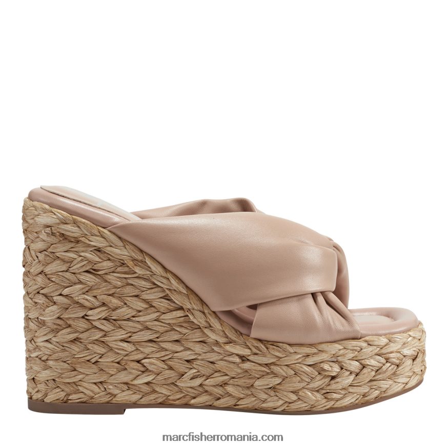 femei Marc Fisher sandale cu pană espadrile navina 4P26XF211 piele nudă