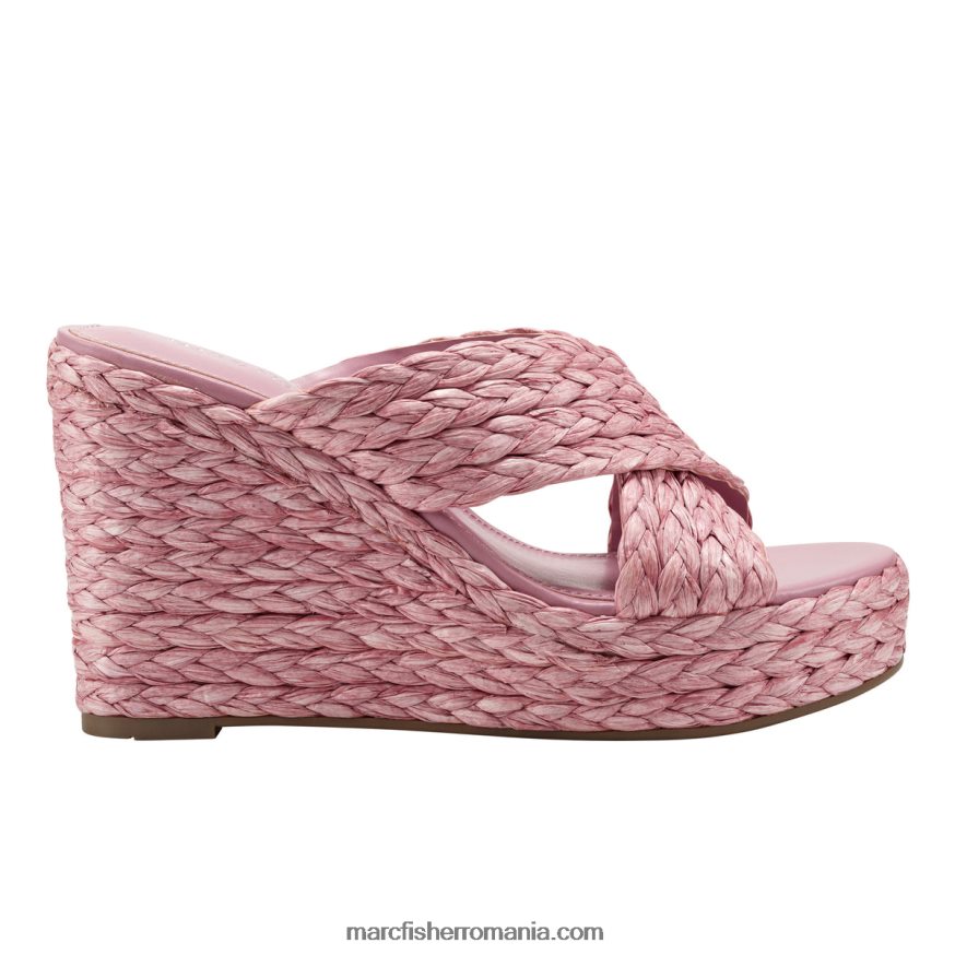 femei Marc Fisher sandale cu pană lynn espadrile 4P26XF233 roz