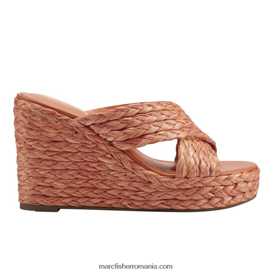 femei Marc Fisher sandale cu pană lynn espadrile 4P26XF250 portocale