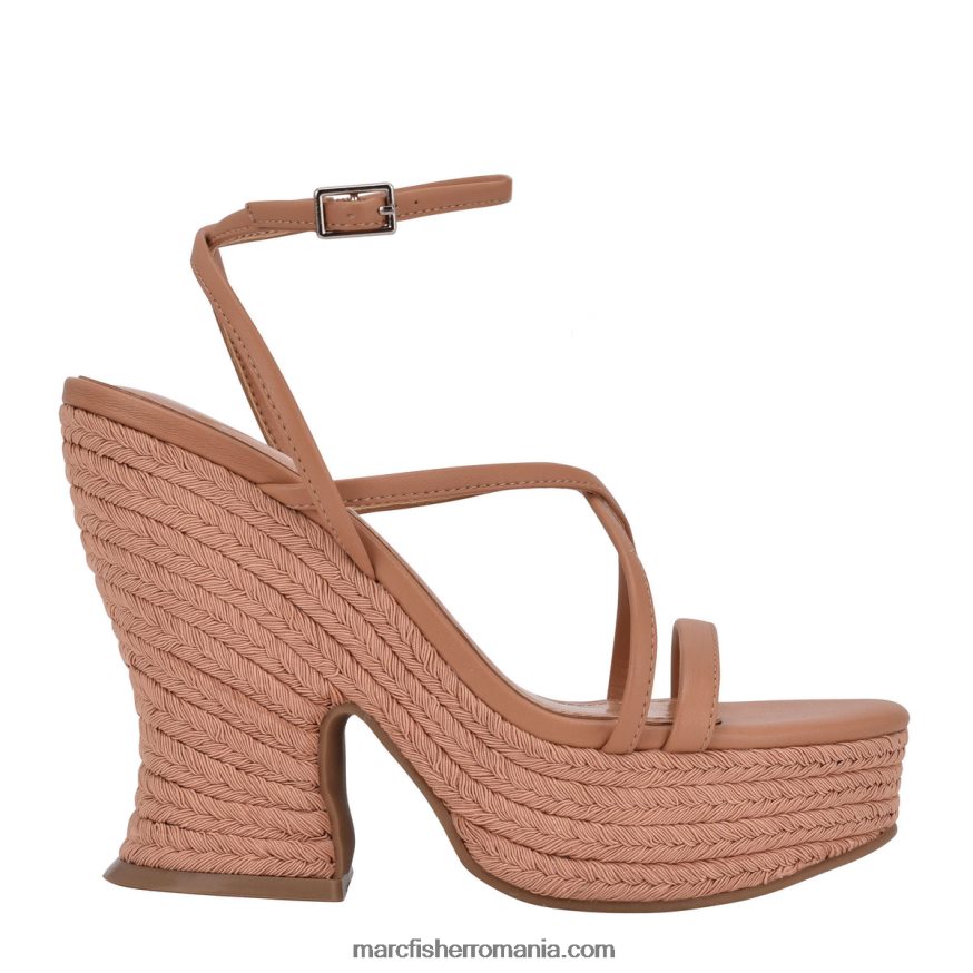 femei Marc Fisher sandale cu toc espadrile 4P26XF267 natural