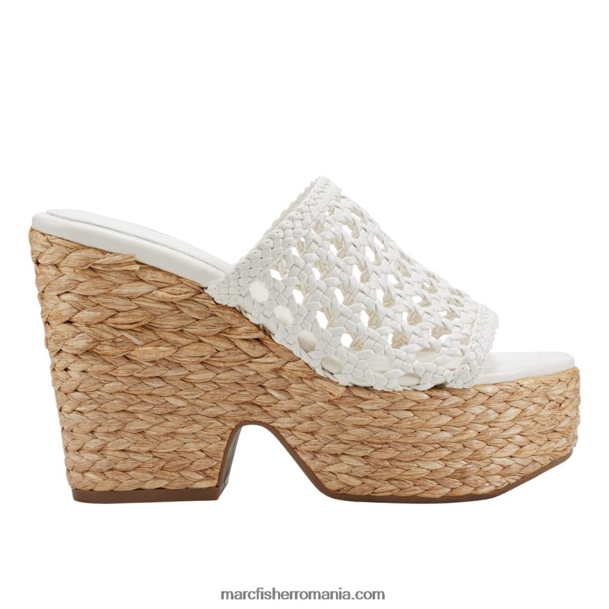 femei Marc Fisher sandale hollis cu platformă espadrile 4P26XF208 fildeş