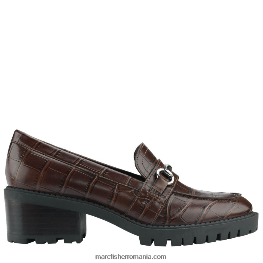 femei Marc Fisher loafer cu toc dancel 4P26XF443 croco natural închis