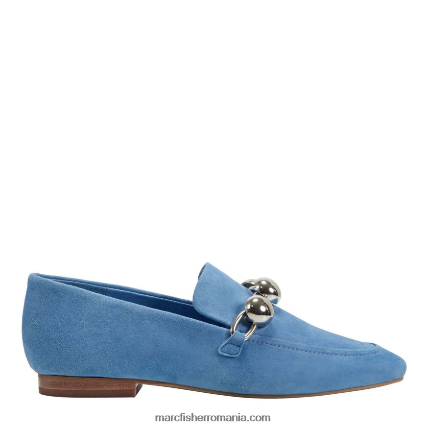 femei Marc Fisher mocasnic elenda 4P26XF429 piele intoarsa albastra