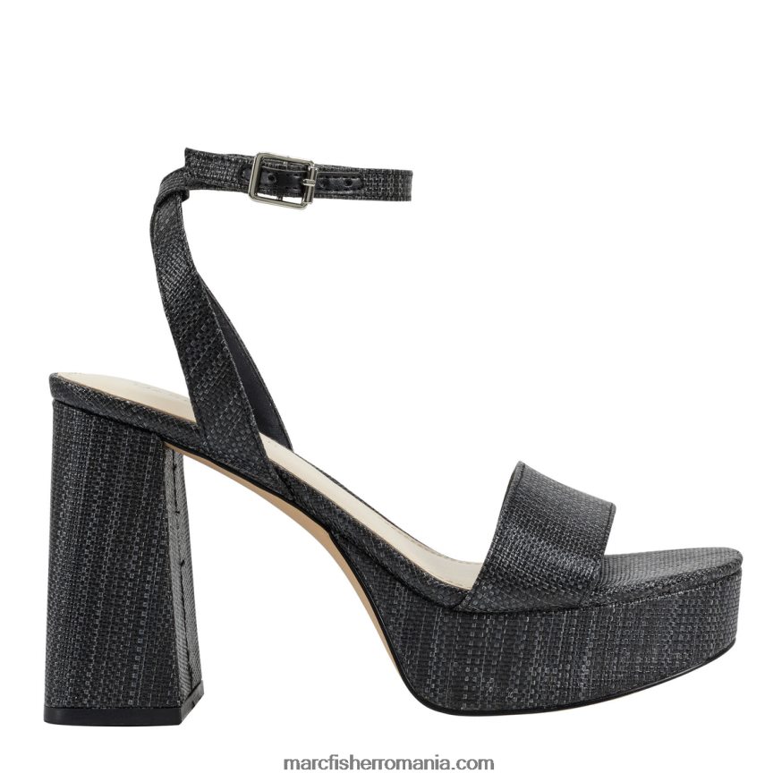 femei Marc Fisher sandală cu platformă sadel 4P26XF549 negru