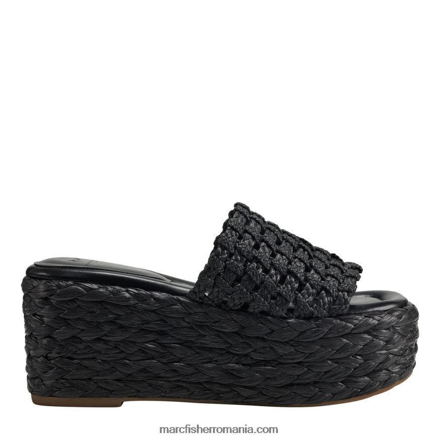 femei Marc Fisher sandale cu platformă cu espadrile priya 4P26XF226 negru
