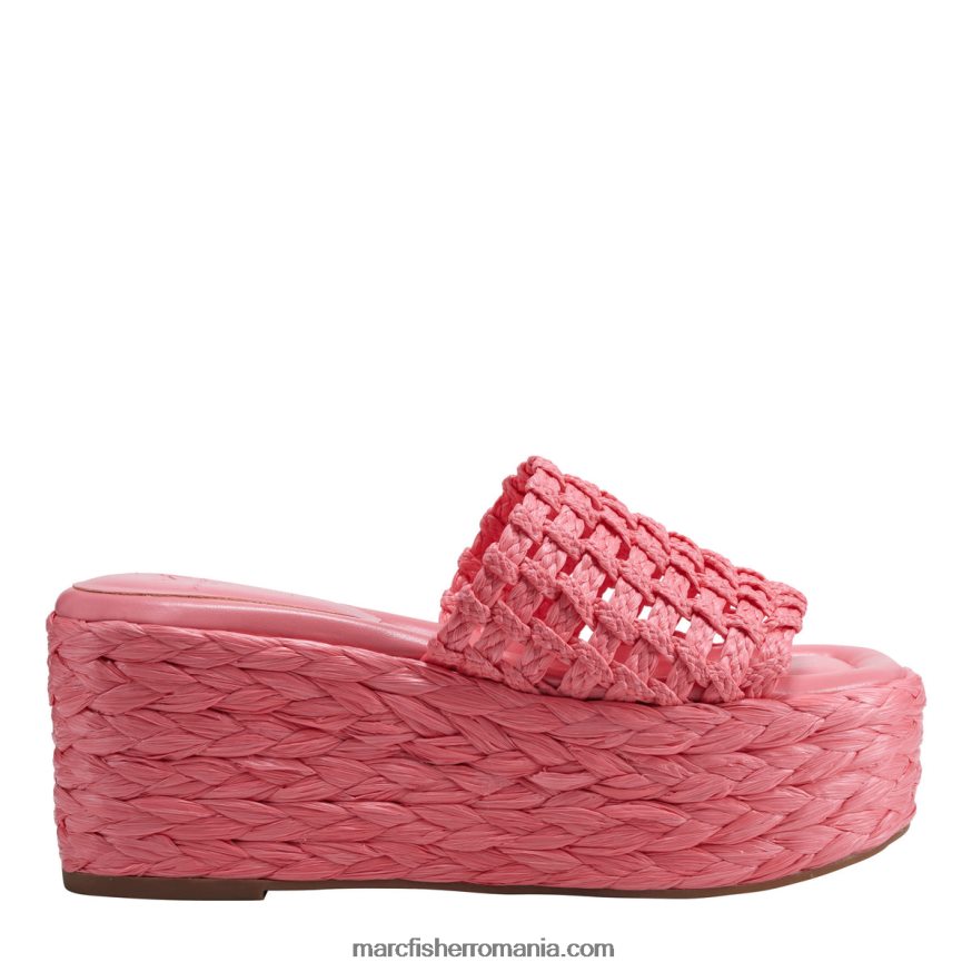 femei Marc Fisher sandale cu platformă cu espadrile priya 4P26XF256 coral