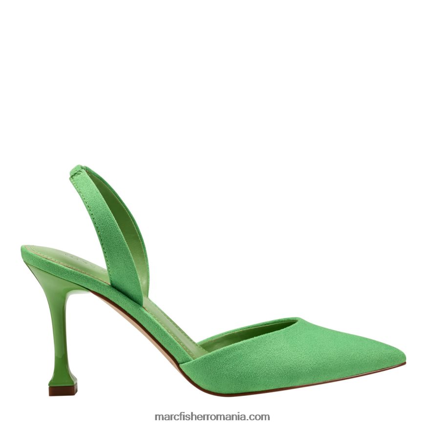 femei Marc Fisher pompă hadya slingback 4P26XF653 piele intoarsa verde