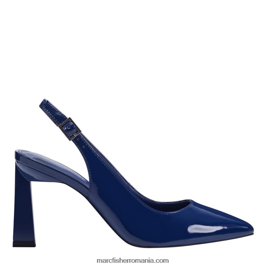 femei Marc Fisher pompă sannek slingback 4P26XF618 patent albastru francez