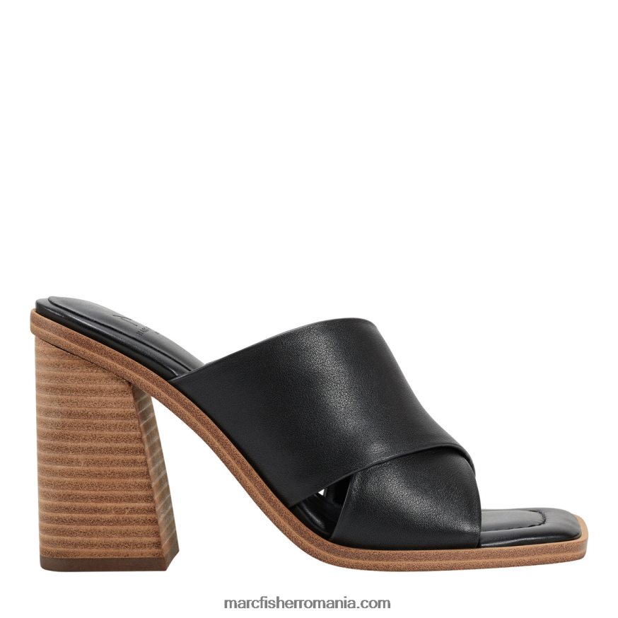 femei Marc Fisher sandală barli cu toc 4P26XF481 piele neagra