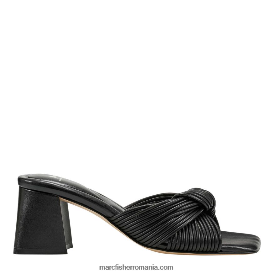 femei Marc Fisher sandală cu toc cherry 4P26XF496 piele neagra