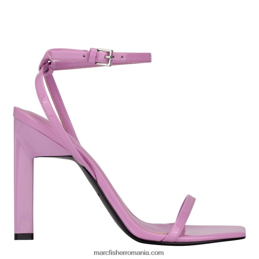 femei Marc Fisher sandală cu toc cu bretele arthur 4P26XF416 piele violet deschis