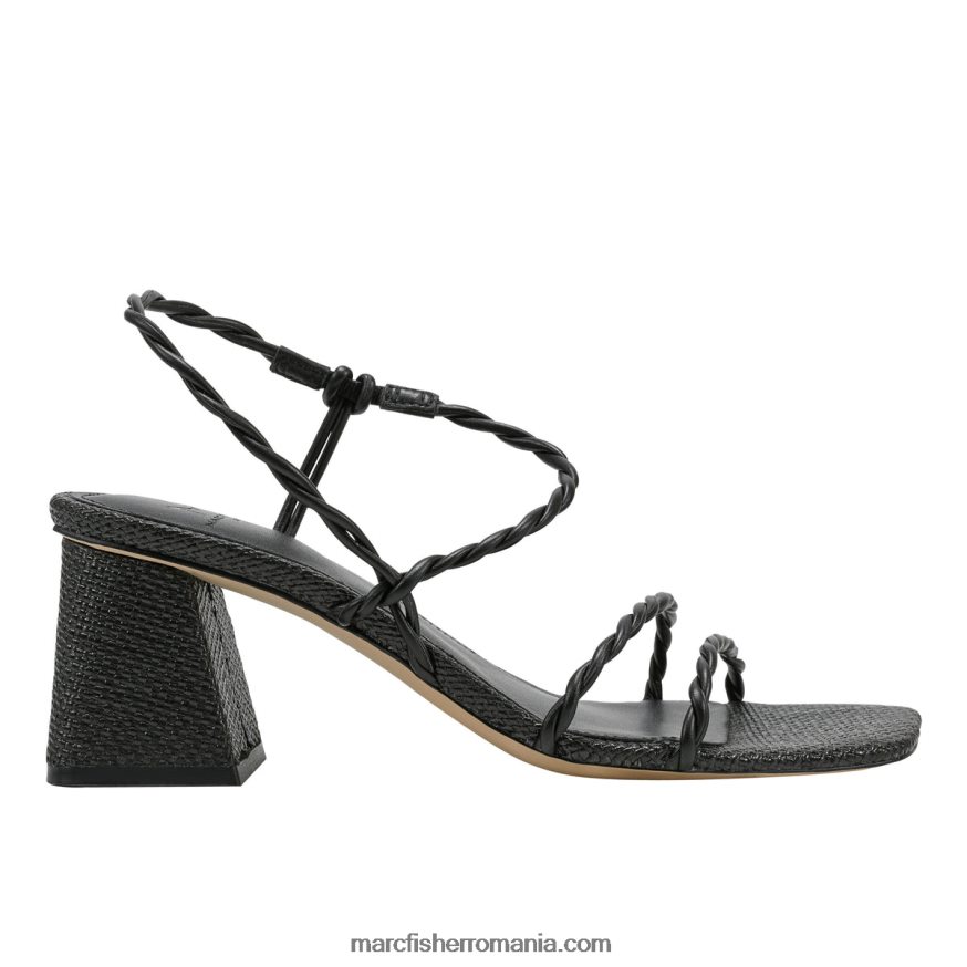 femei Marc Fisher sandale carys cu toc bloc 4P26XF345 negru