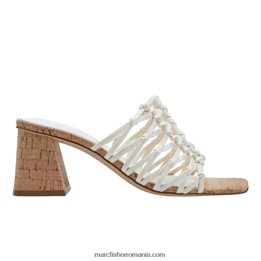 femei Marc Fisher sandale cu toc bloc colica 4P26XF459 fildeş