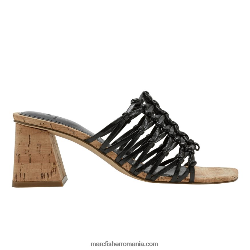 femei Marc Fisher sandale cu toc bloc colica 4P26XF462 negru