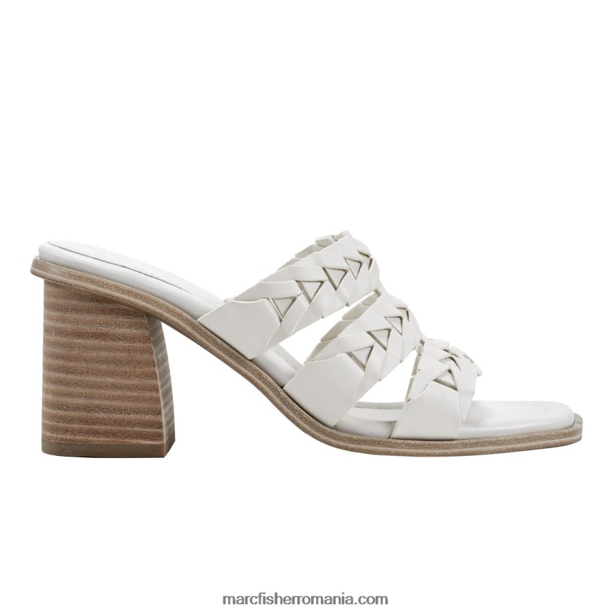 femei Marc Fisher sandale cu toc bloc melita 4P26XF487 fildeş