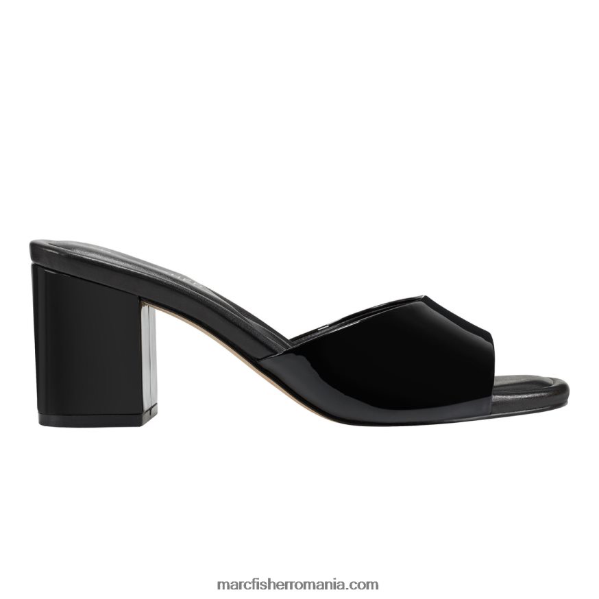 femei Marc Fisher sandale fynn cu toc bloc 4P26XF478 negru